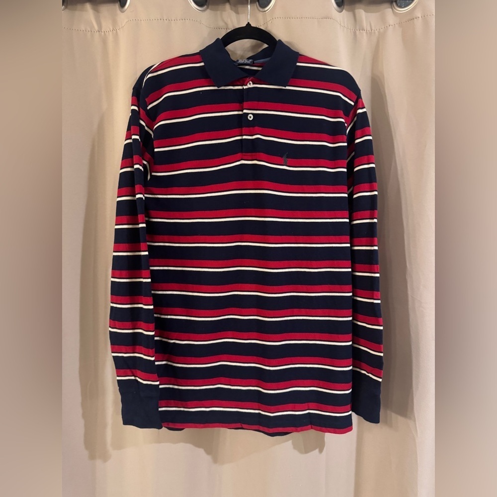 Ralph Lauren Polo Shirt - Navy, Red, and White